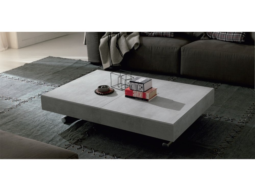 Mesa de centro elevable convertible en mesa de comedor New Cover