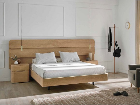 Dormitorio con cabecero de madera Dodo Mobenia - 1
