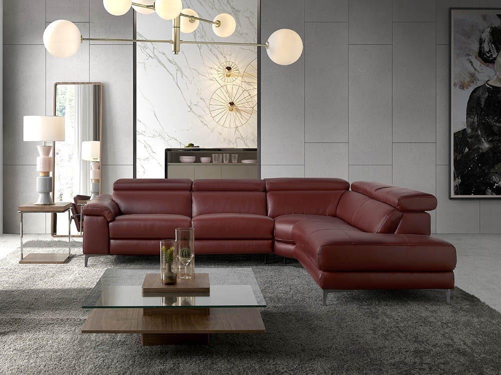 Mesa auxiliar con estructura de acero inox y dos sobres chapados en nogal 2038 de Ángel Cerdá en Mobel 6000