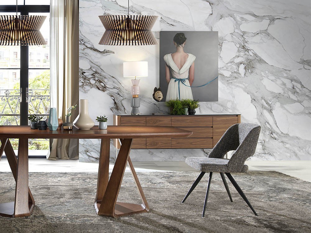 Aparador chapado en nogal 3060 Harmony de Ángel Cerdá en Mobel 6000