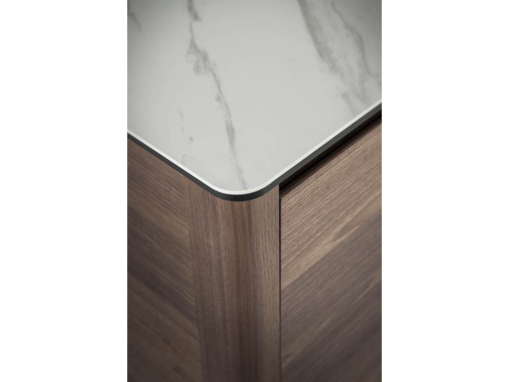 Aparador chapado en nogal con sobre cerámico 3080 de Ángel Cerdá en Mobel 6000