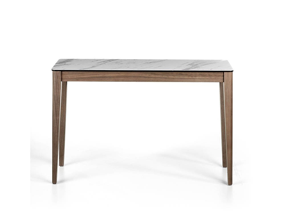 Consola chapada en nogal con tapa porcelánica Ángel Cerdá 3082 en Mobel 6000