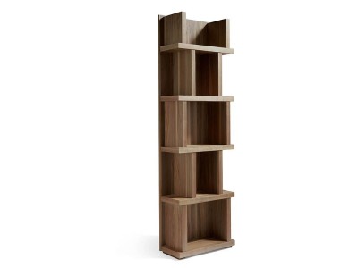 Librería chapada en nogal de la colección Harmony de Ángel Cerdá 3024 en Mobel 6000