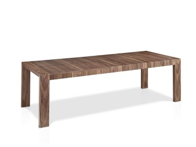 Mesa de comedor extensible de dm chapado en nogal natural 1012 de Ángel Cerdá en Mobel 6000