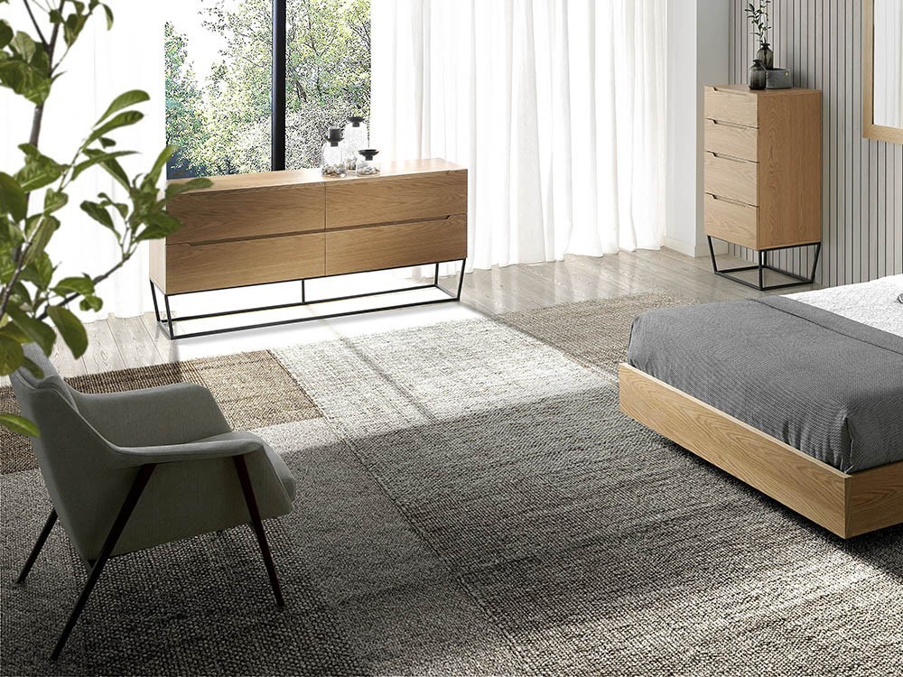 Butaca tapizada en textil con estructura de acero cobre 5010 Harmony de Ángel Cerdá