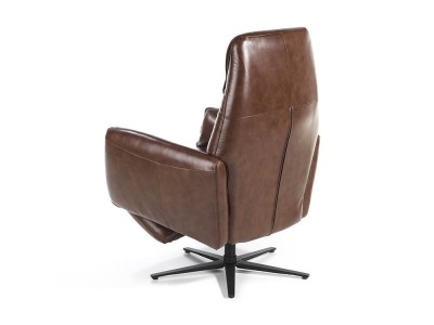 Sillón giratorio tapizado en piel con mecanismo relax 5056 Ángel Cerdá