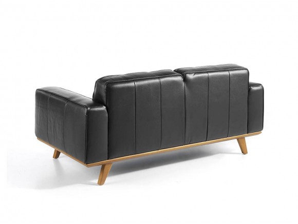 Banco de cuero faxu de alta calidad para dormitorio, taburete moderno  multifunción, asiento tapizado para sofá con patas de madera maciza, color