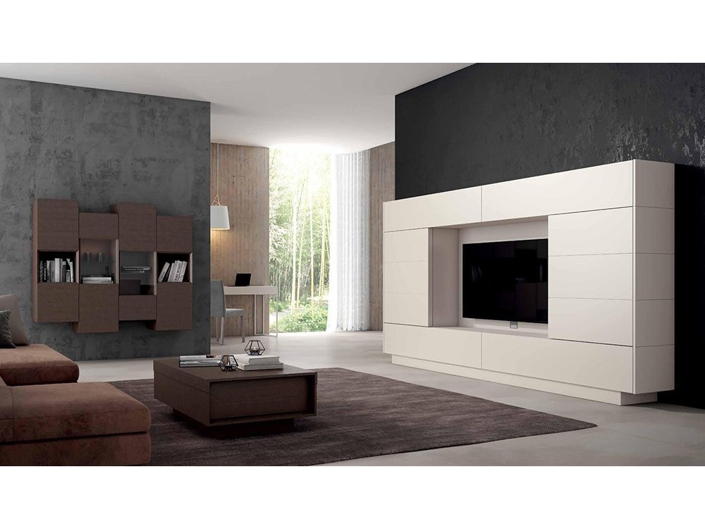 Mueble para salón con dos puertas correderas Singular