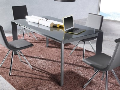Mesa de comedor fija Link Cristal de Ramiro Tarazona - 1