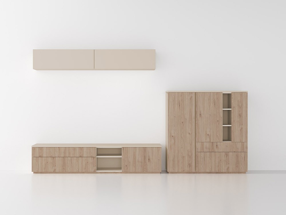 Comoposición para salón con mueble para tv y aparador Muss