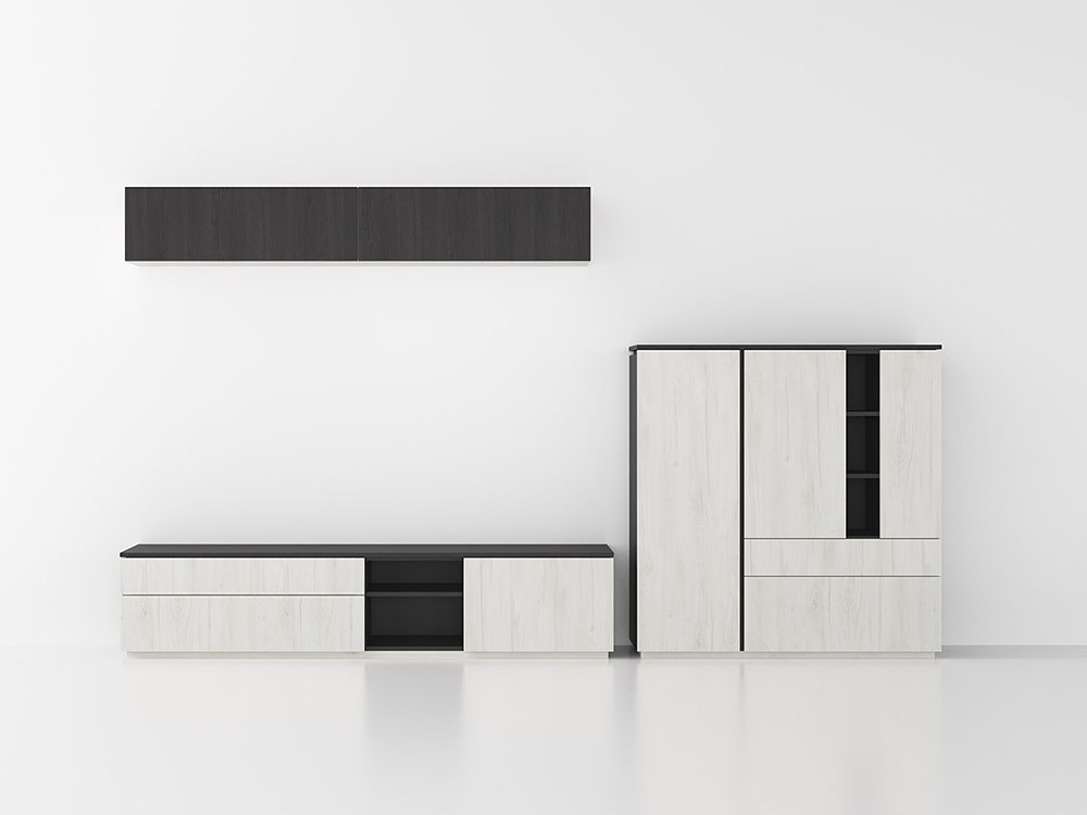 Comoposición para salón con mueble para tv y aparador Muss