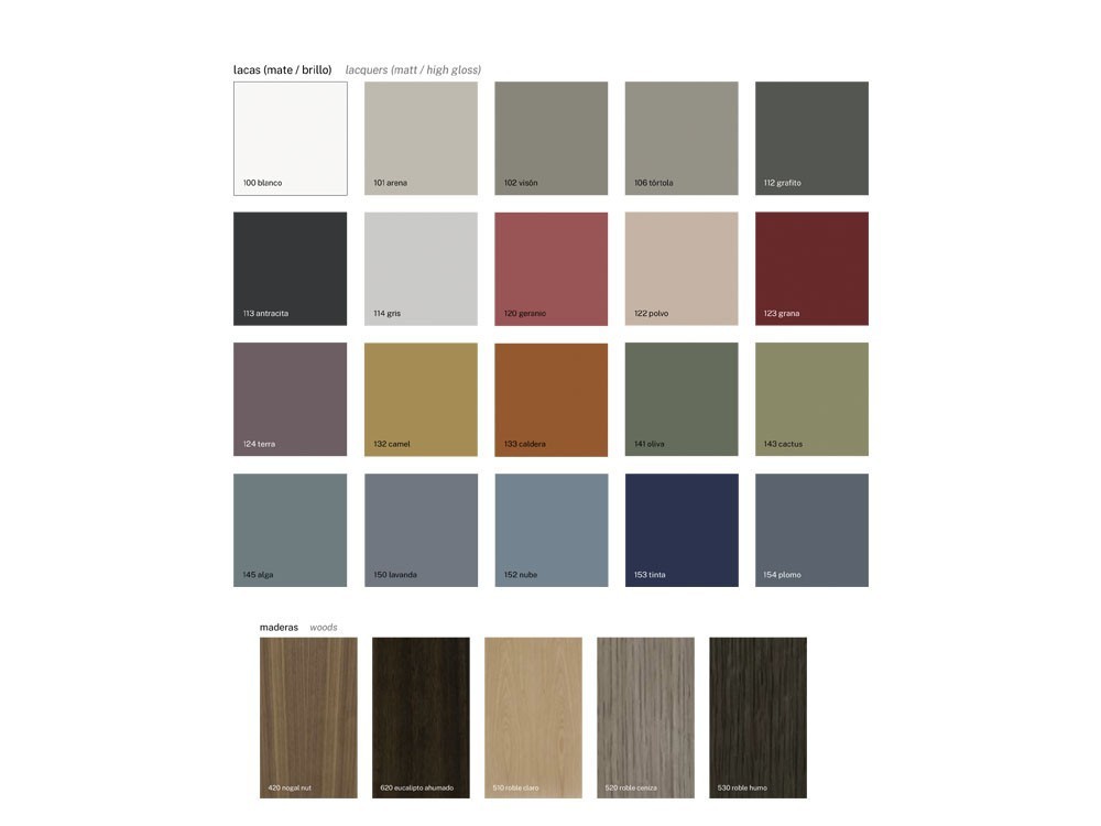 Aparador alto cubo con dos puertas y dos huecos Moss Time