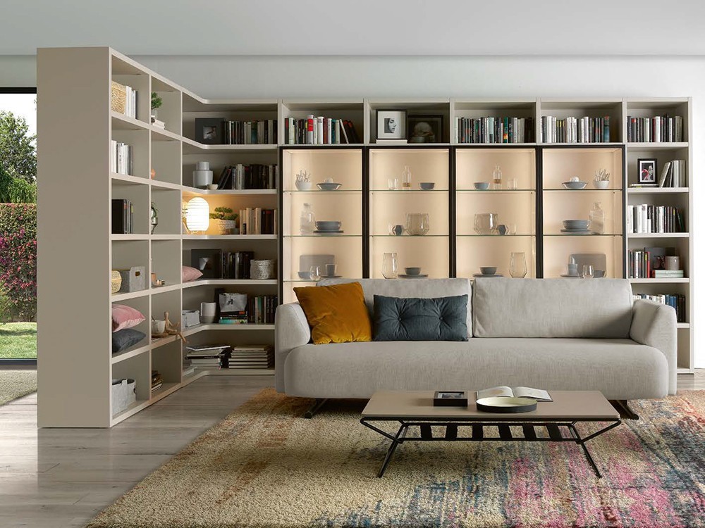 Mesa de centro de madera lacada y metal Nudos Time