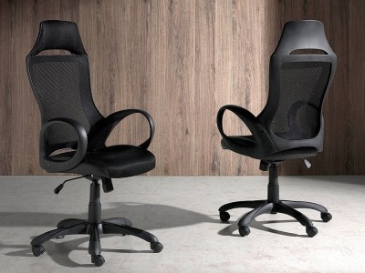 Sillón giratorio con reposabrazos en tela de malla 4074 Ángel Cerdá