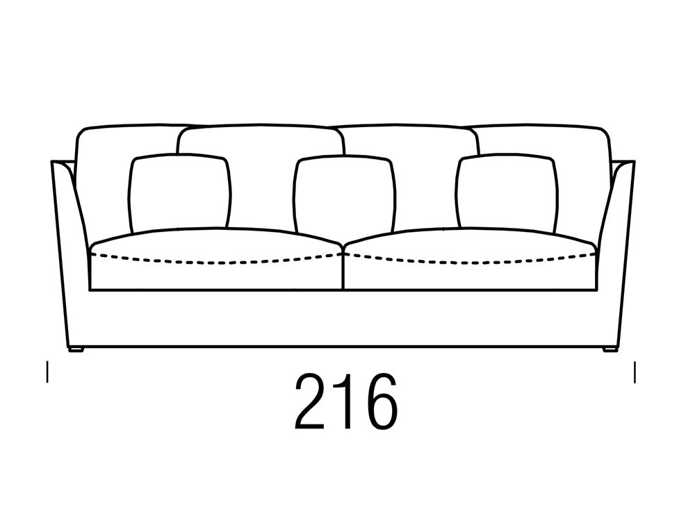 Sofá Loft tapizado en lino de Belta y Frajumar - 7