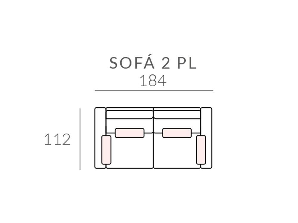 Sofá tapizado en textil Adagio de Bobbio - 4