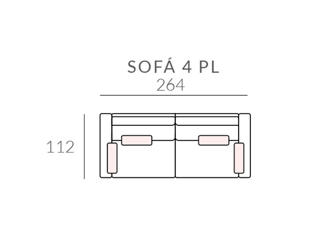Sofá tapizado en textil Adagio de Bobbio - 7