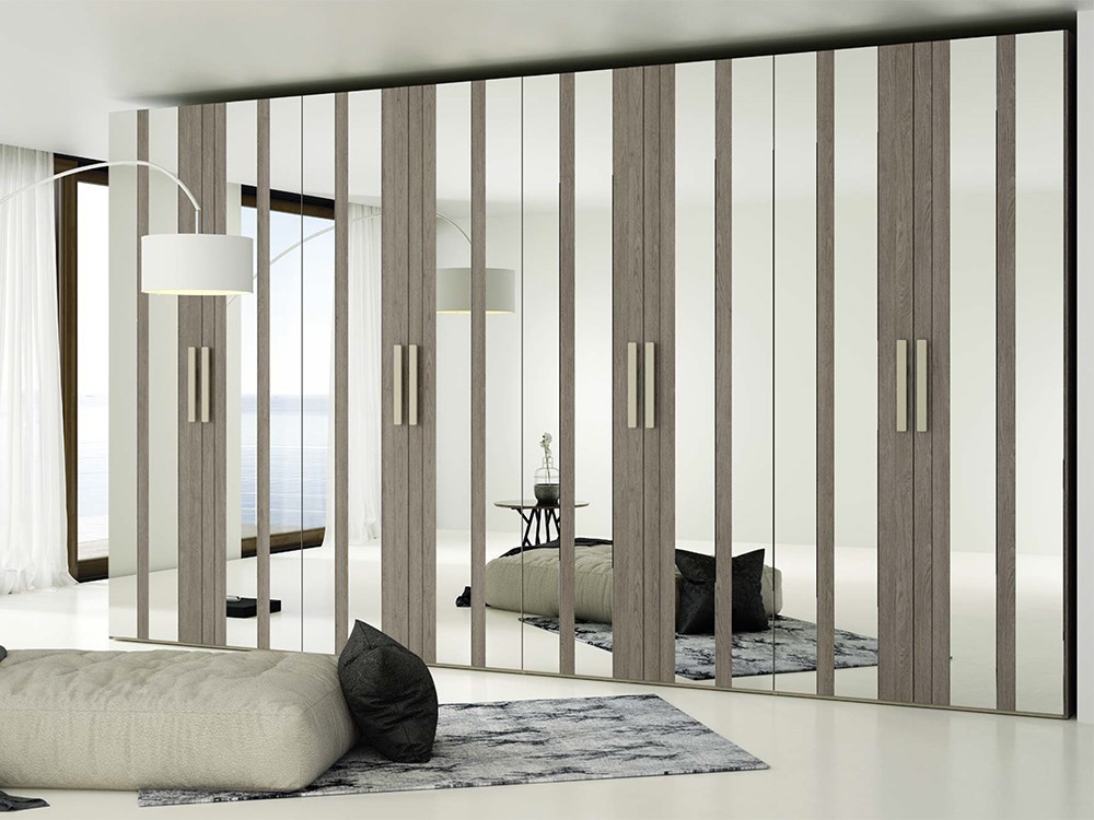 LAGRAMA Armario con puertas abatibles AV combinada con espejo