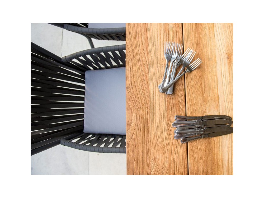 Mesa de comedor en madera de teca Ona