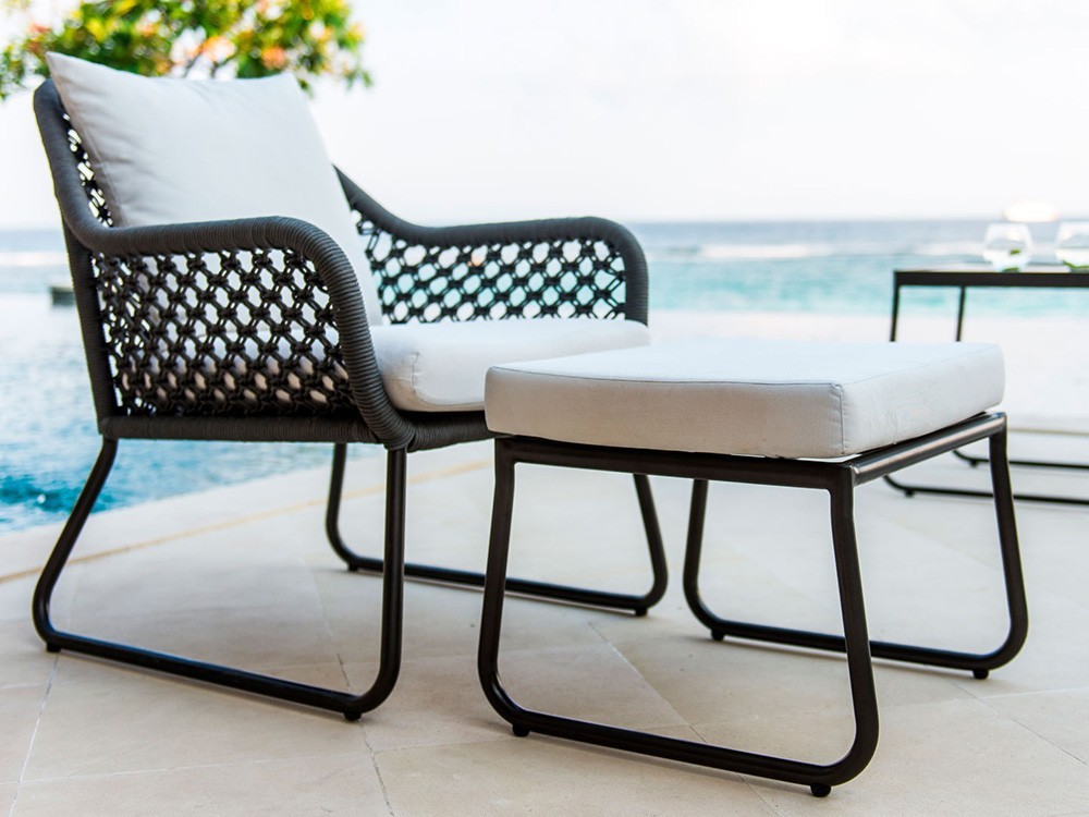 Sillón de cuerda trenzada Moma Skyline Design - 2