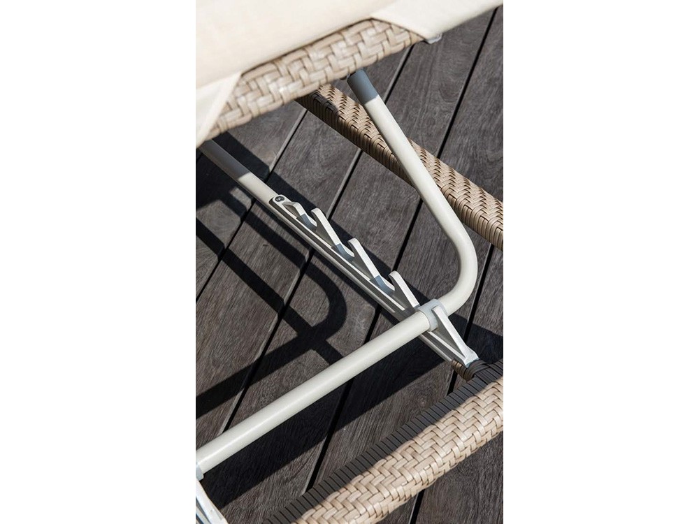 Tumbona de fibra sintética con colchoneta tapizada Journey de skyline - 6