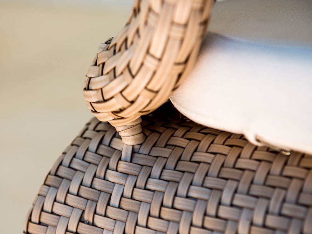 Taburete alto Journey con cojín tapizado de Skyline - 6