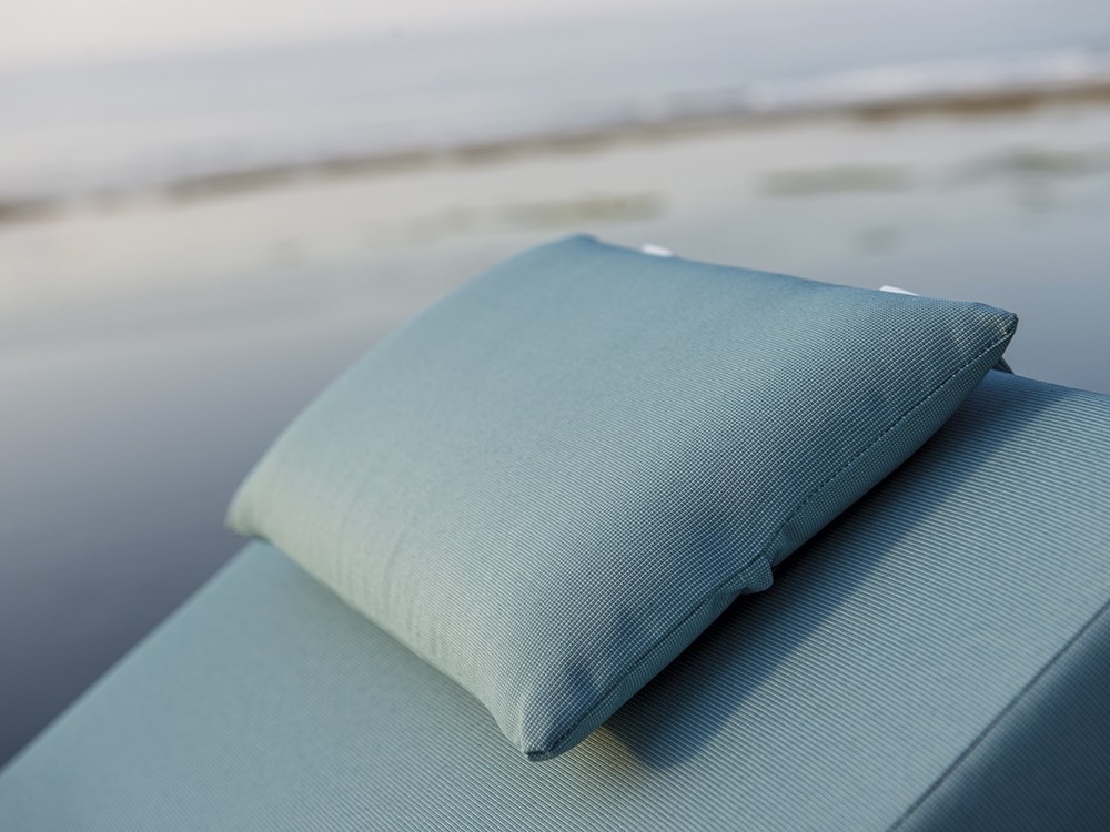 Tumbona doble de aluminio y fibra sintética trenzada con cojines tapizados Dynasty de Skyline - 7