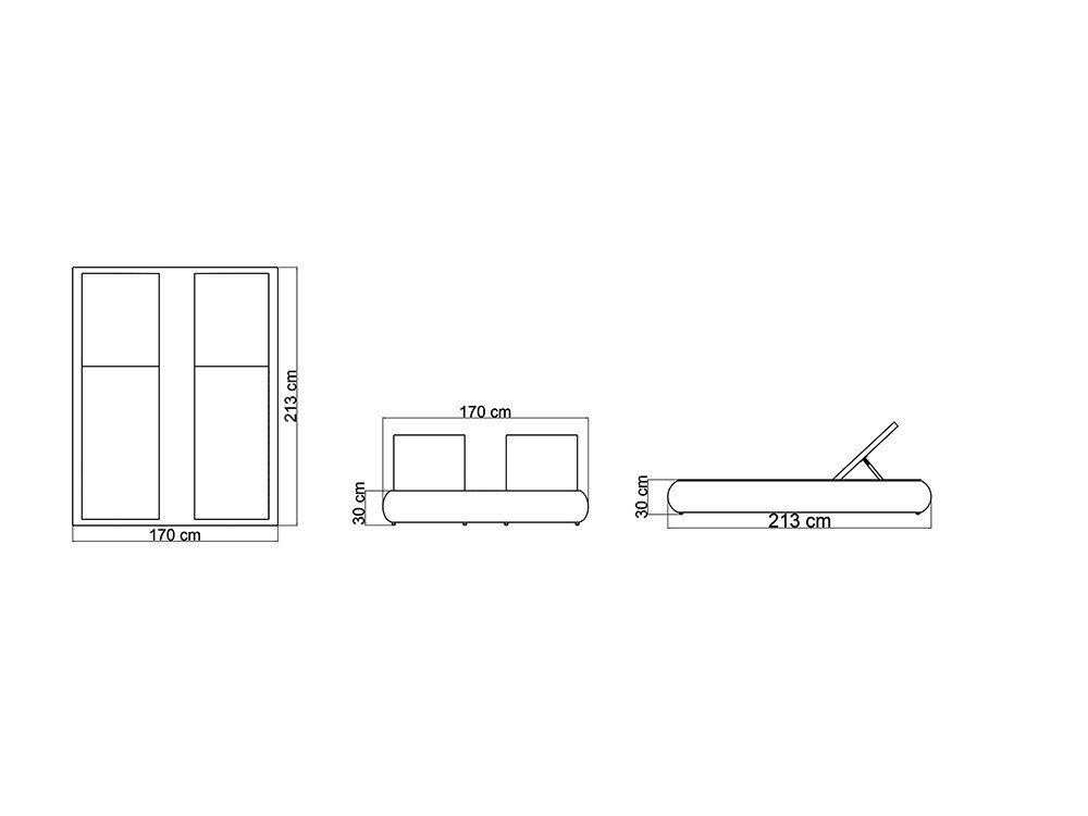 Tumbona doble de aluminio y fibra sintética trenzada con cojines tapizados Dynasty de Skyline - 6