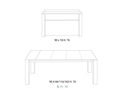 Mesa Consola extensible Slimmy de Easyline - 7
