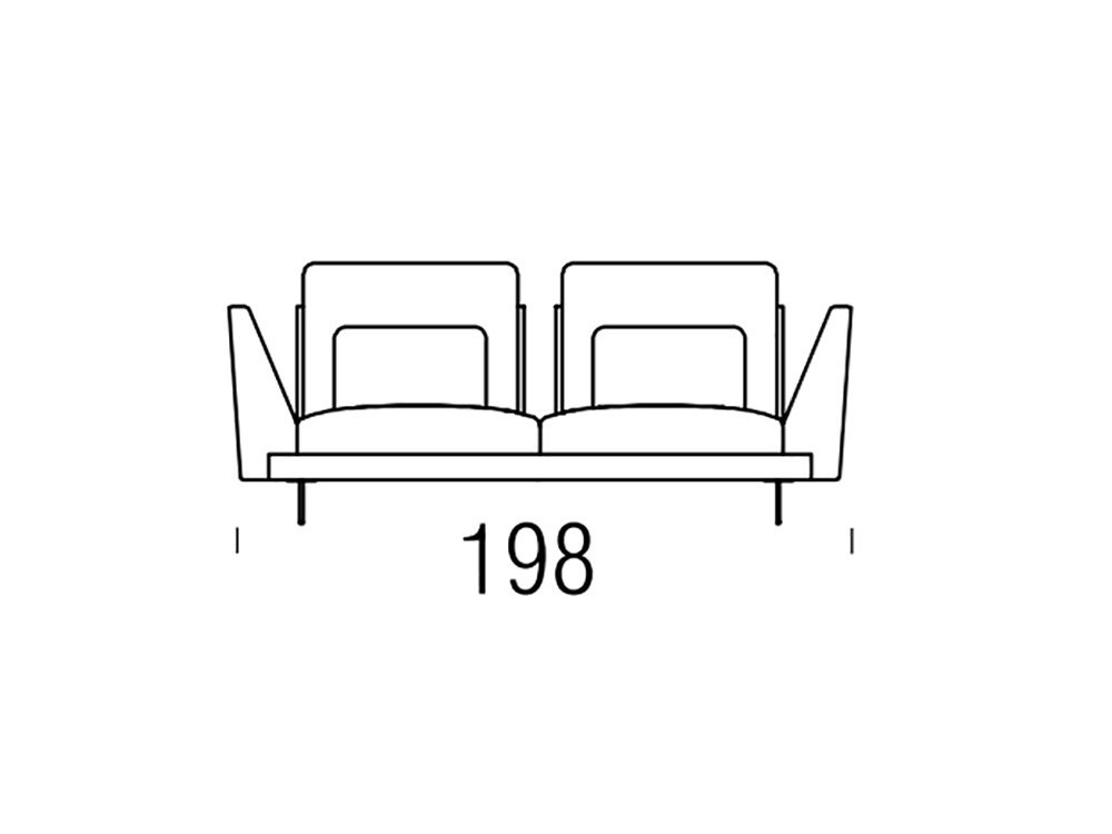 BELTÁ Sofá Moderno Wing