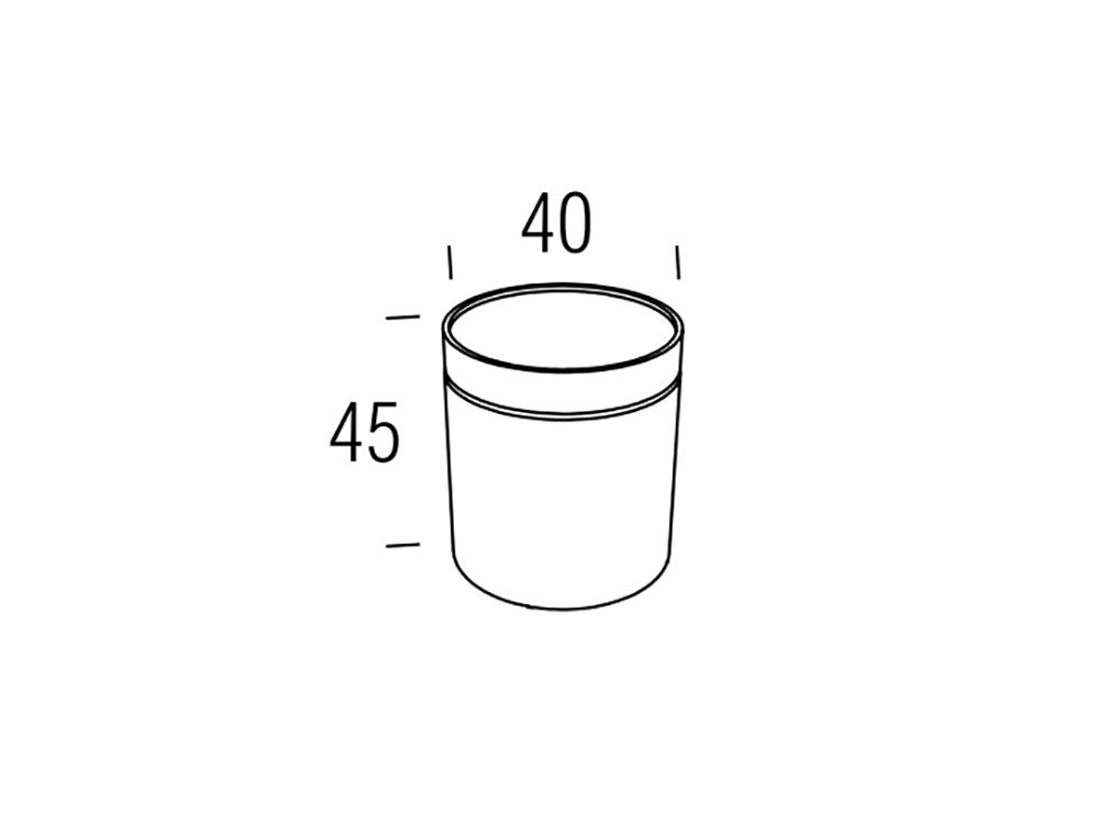 Mesa auxiliar tapizada en textil o piel Isen