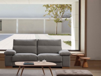 Mesa auxiliar de madera maciza Luxu