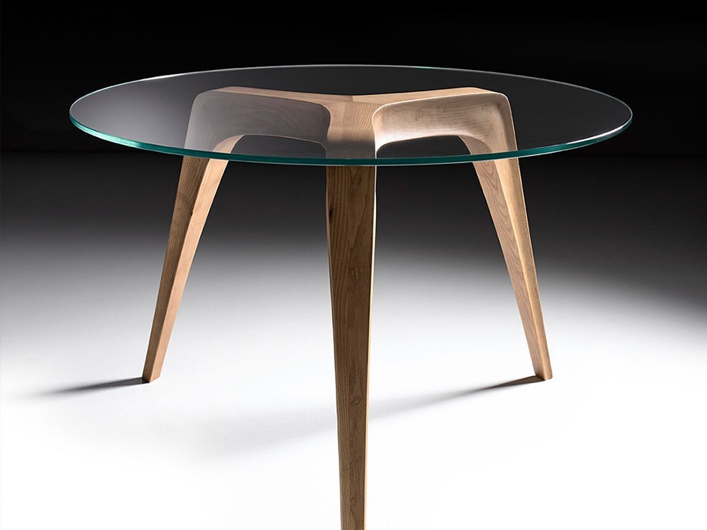 Mesa de centro o auxiliar con sobre de cristal Icon