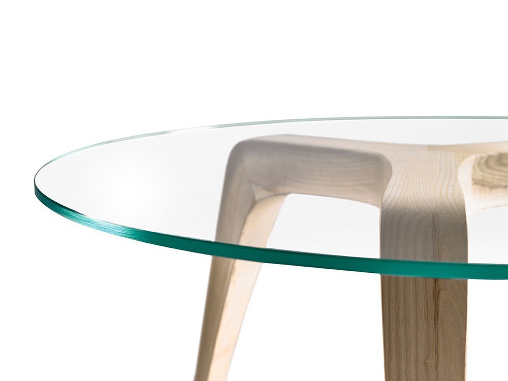 Mesa de centro o auxiliar con sobre de cristal Icon