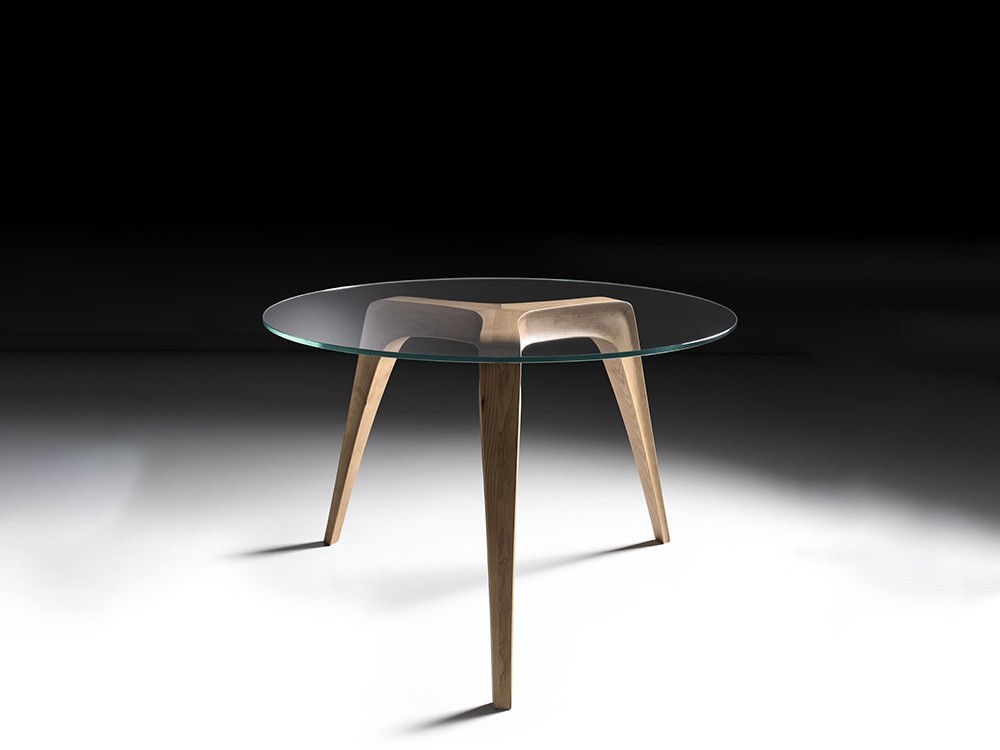 Mesa de centro o auxiliar con sobre de cristal Icon