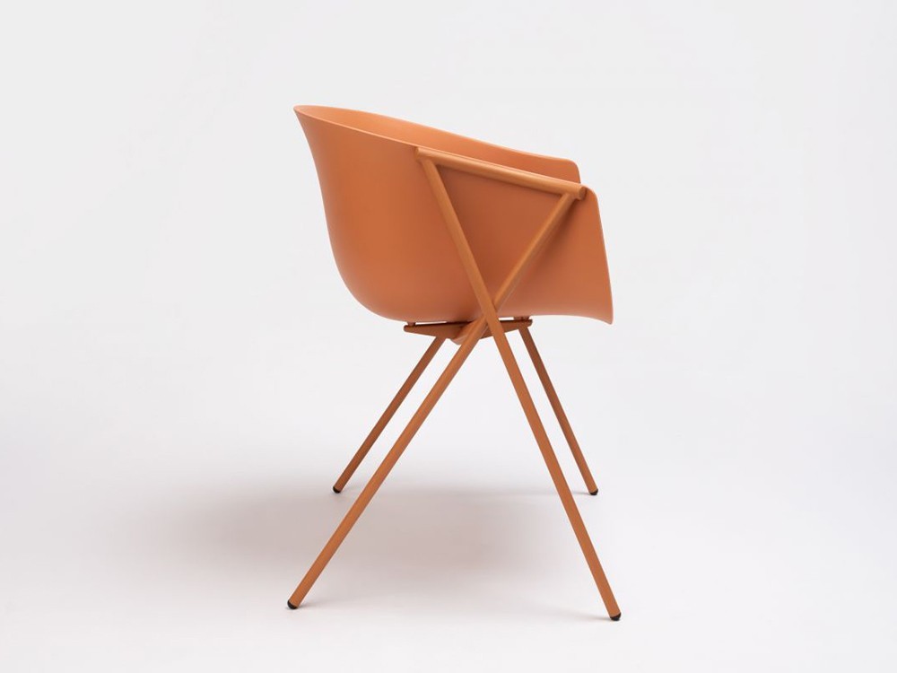 Silla Bai de acero y polipropileno