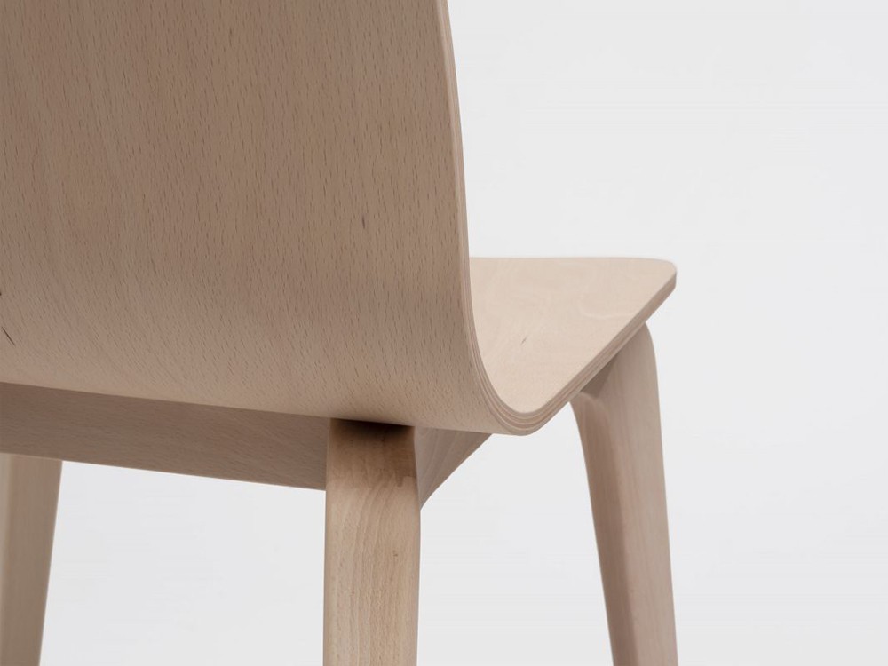 Silla Bob de madera de haya o roble