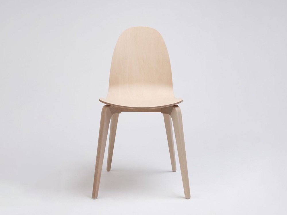 Silla Bob de madera de haya o roble