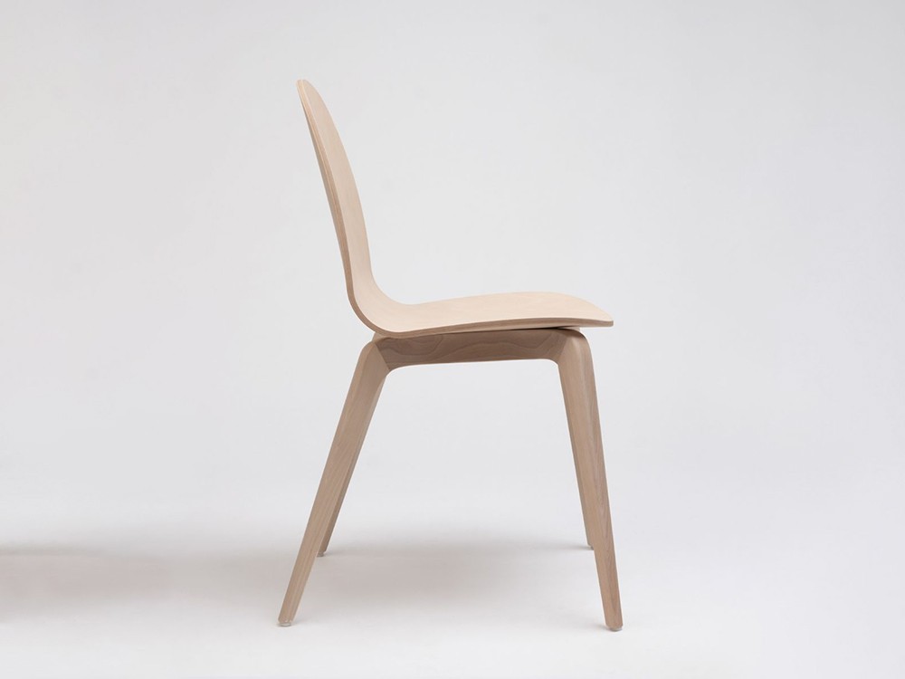 Silla Bob de madera de haya o roble