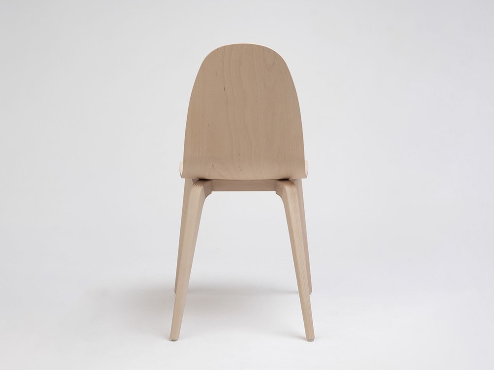 Silla Bob de madera de haya o roble