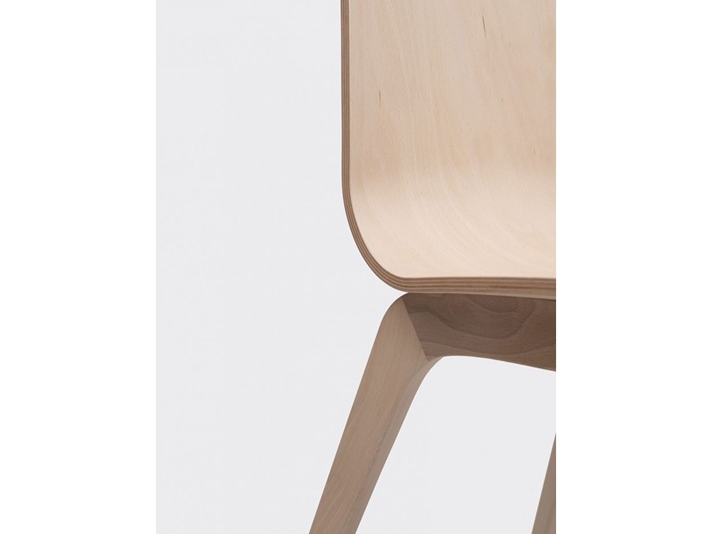 Silla Bob de madera de haya o roble