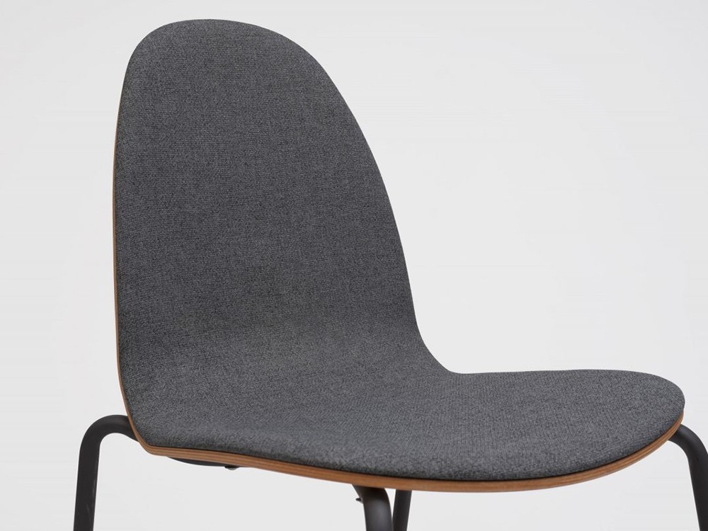 Silla Bob de acero y madera