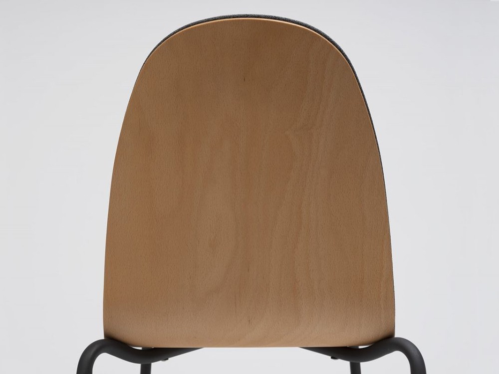 Silla Bob de acero y madera