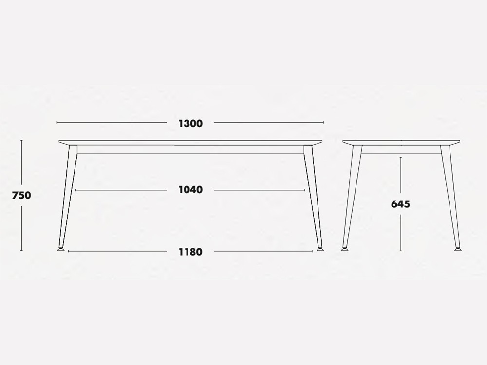 Mesa fija de comedor Don