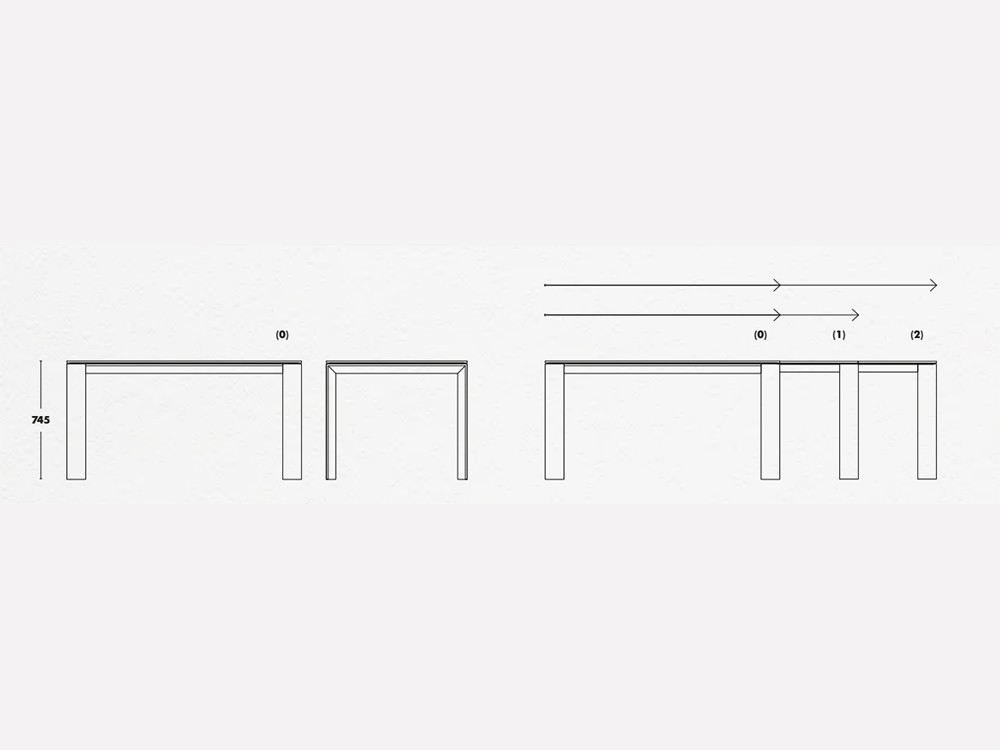 Mesa de madera de haya o roble Iru