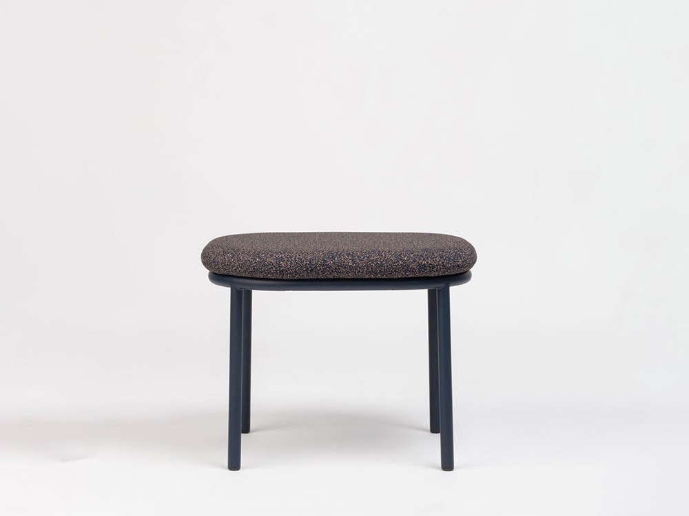 Otomán en acero o madera Lana