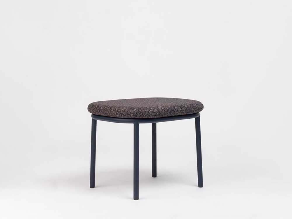 Otomán en acero o madera Lana