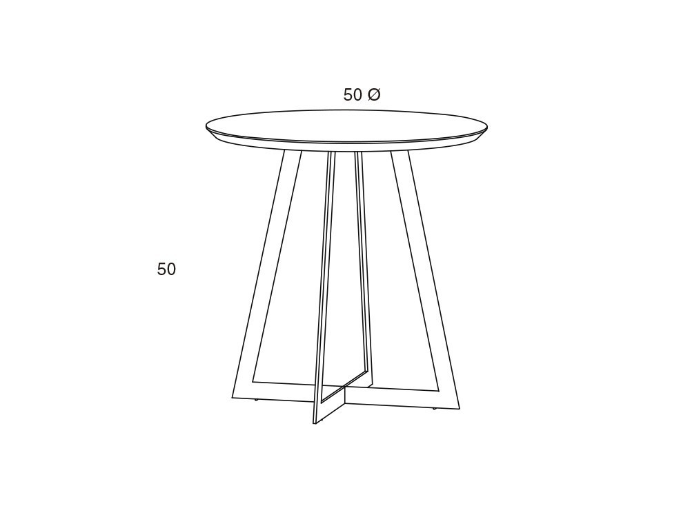 Mesita auxiliar redonda Palma Color de Mobenia - 19