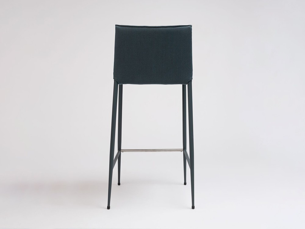 Taburete de acero y tapizado Moka