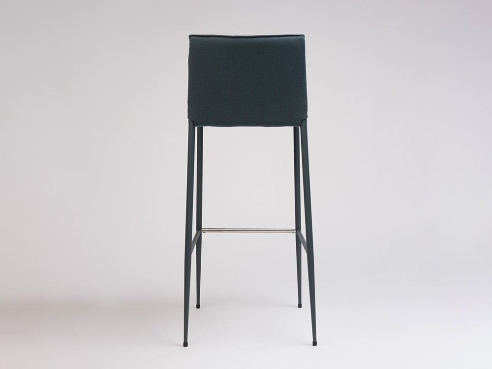Taburete de acero y tapizado Moka